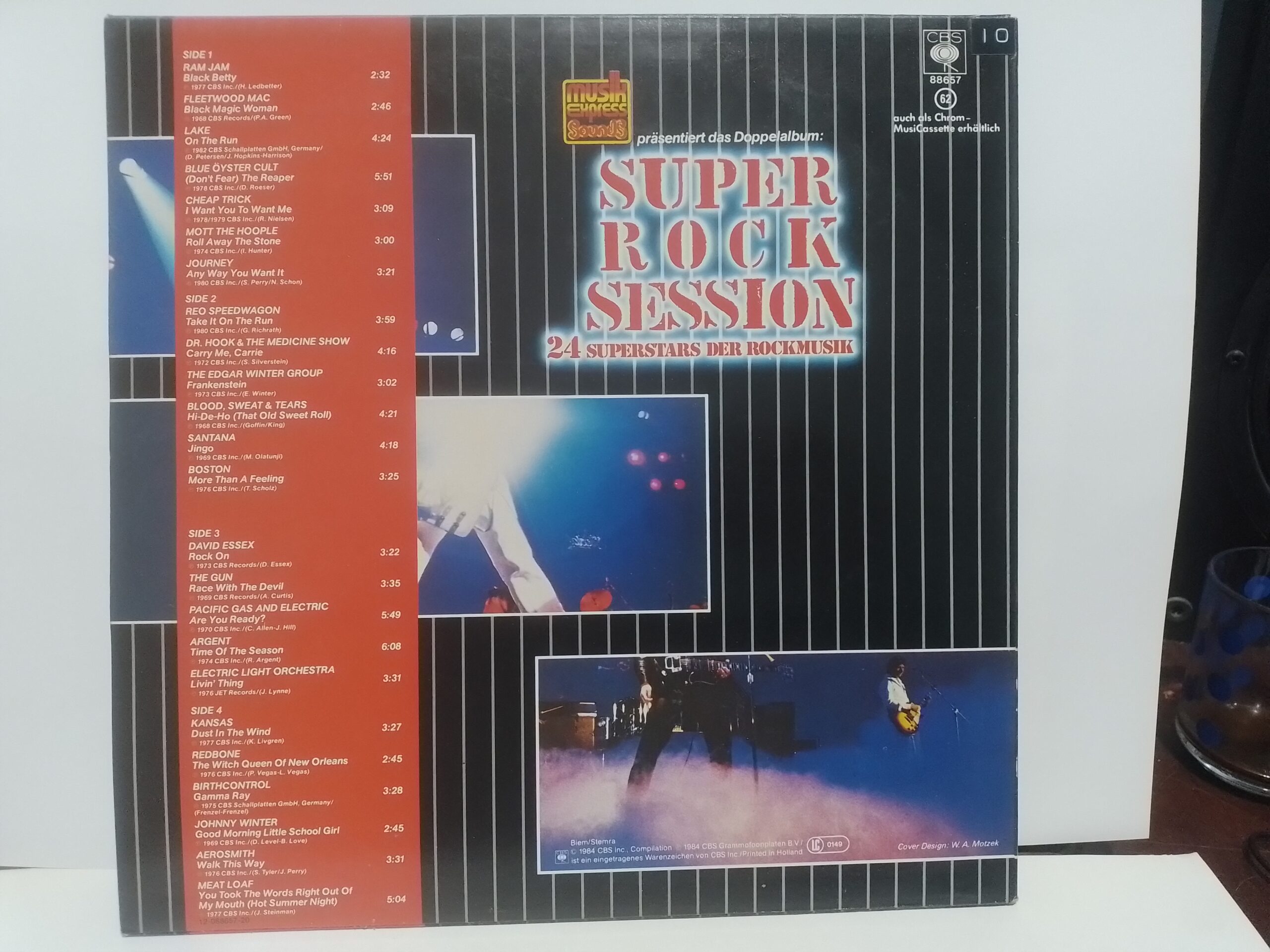 Various – Super Rock Session - 24 Superstars Der Rockmusik (2LP) - Image 2
