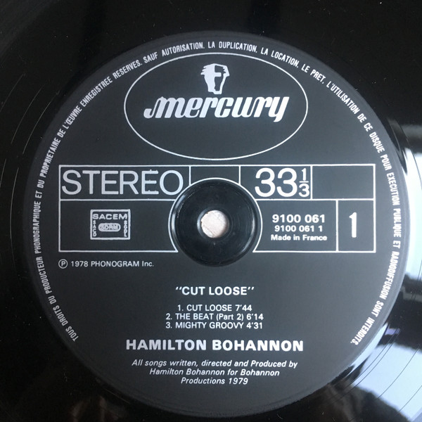 Bohannon – Cut Loose (LP) - Image 3