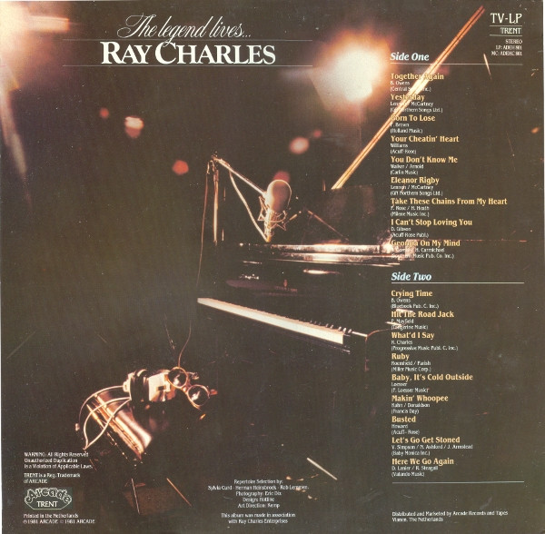Ray Charles – The Legend Lives (LP) - Image 2