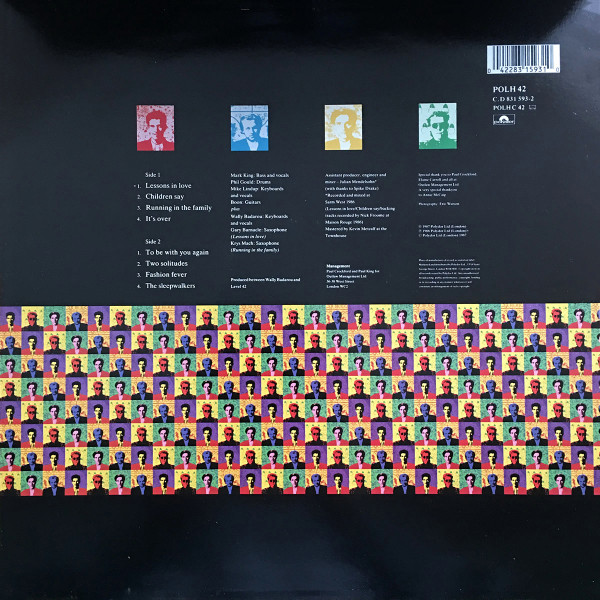 Level 42 – Running In The Family (LP) - Image 4