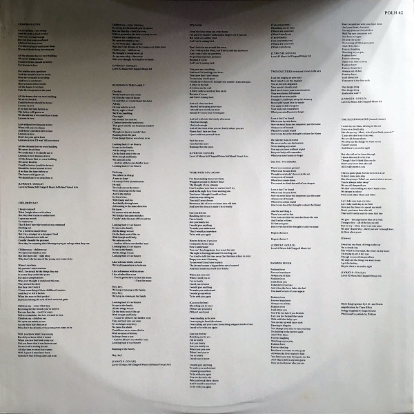 Level 42 – Running In The Family (LP) - Image 3