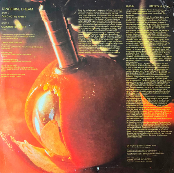 Tangerine Dream – Tangerine Dream (LP) - Image 2