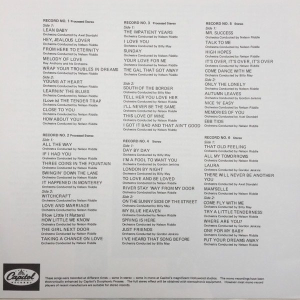 Frank Sinatra – The Sinatra Touch (6LP)Box-set - Image 4
