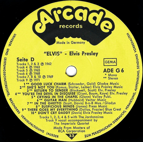 Elvis – Seine 40 Grössten Hits (2LP) - Image 8