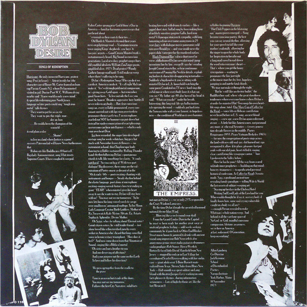 Bob Dylan – Desire (LP)(JP) - Image 5