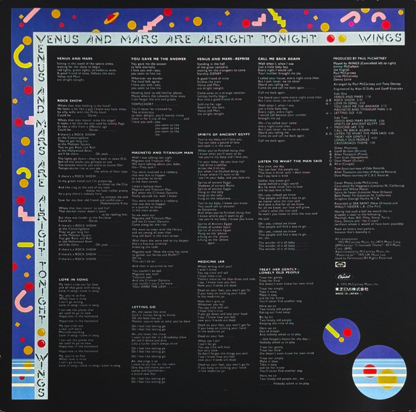 Wings – Venus And Mars (LP)(JP) - Image 9