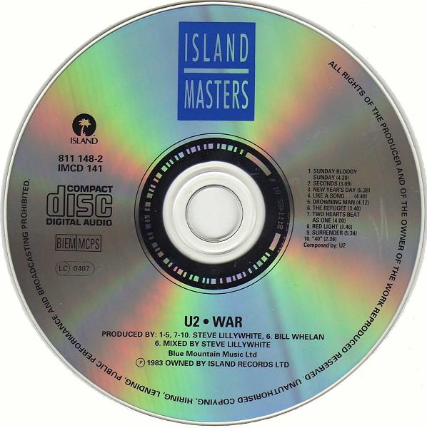 U2 – War (CD) - Image 7