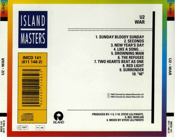 U2 – War (CD) - Image 3